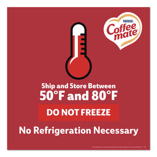 Image of Coffee mate® Liquid Coffee Creamer, Peppermint Mocha, 0.38 Oz Mini Cups, 50/box