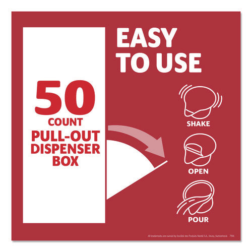 Image of Coffee mate® Liquid Coffee Creamer, Peppermint Mocha, 0.38 oz Mini Cups, 50/Box, 4 Boxes/Carton