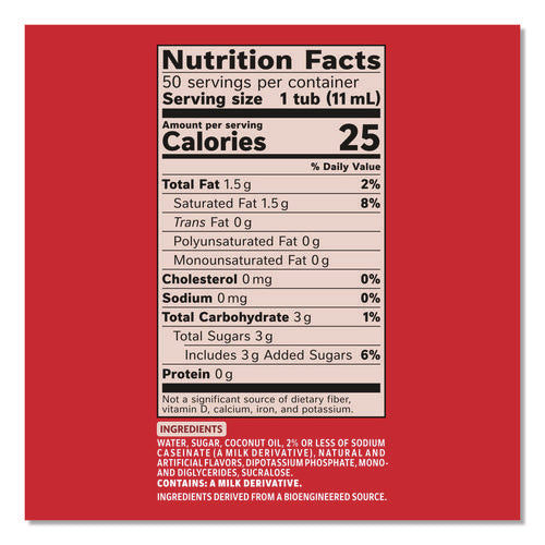 Image of Coffee mate® Liquid Coffee Creamer, Peppermint Mocha, 0.38 oz Mini Cups, 50/Box, 4 Boxes/Carton