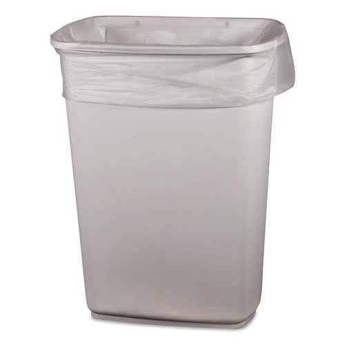 Image of Boardwalk® High-Density Waste Can Liners, 10 gal, 8 mic, 24 x 24, Natural, 1,000/Carton