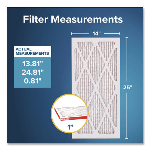 Image of Filtrete Allergen Defense Air Filter, 12 x 25, 4/Carton