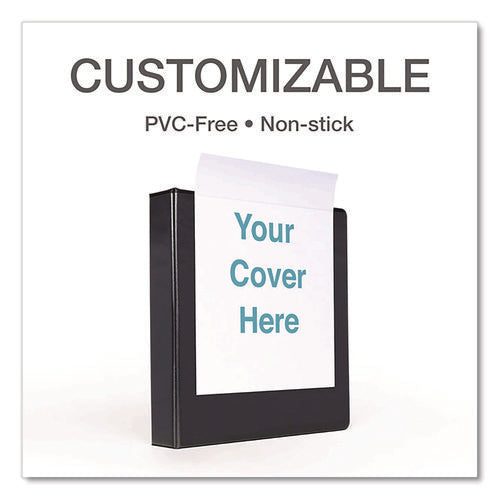 Image of Cardinal® Premier Easy Open Clearvue Locking Slant-D Ring Binder, 3 Rings, 1" Capacity, 11 X 8.5, Black