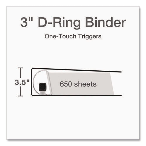 Image of Cardinal® Premier Easy Open Clearvue Locking Slant-D Ring Binder, 3 Rings, 3" Capacity, 11 X 8.5, White