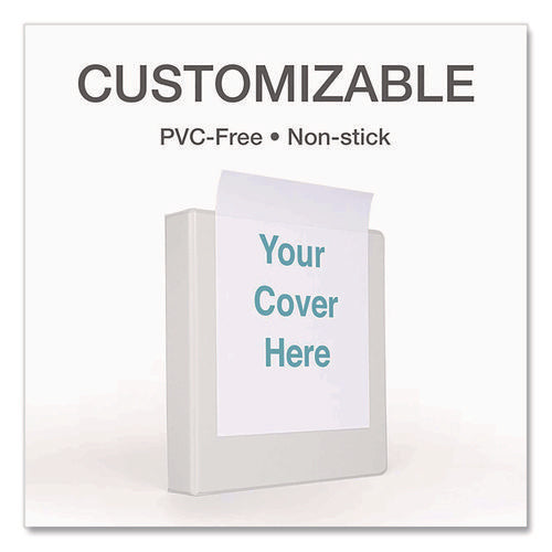 Image of Cardinal® Premier Easy Open Clearvue Locking Slant-D Ring Binder, 3 Rings, 3" Capacity, 11 X 8.5, White