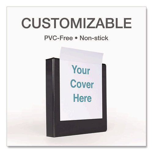 Image of Cardinal® Premier Easy Open Clearvue Locking Slant-D Ring Binder, 3 Rings, 3" Capacity, 11 X 8.5, Black