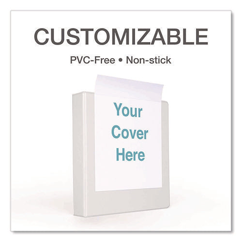 Image of Cardinal® Premier Easy Open Clearvue Locking Slant-D Ring Binder, 3 Rings, 4" Capacity, 11 X 8.5, White