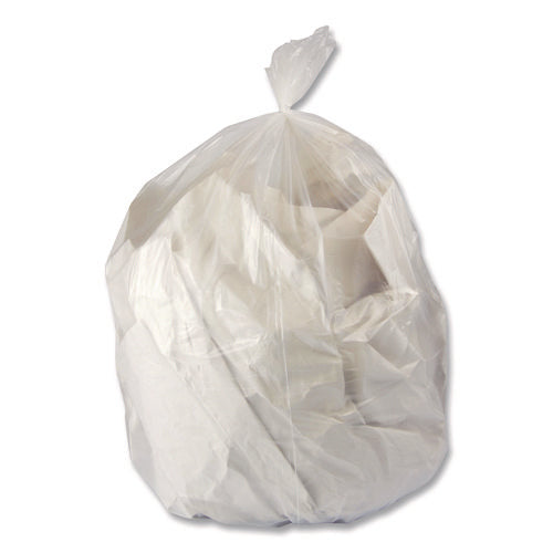 Image of Heritage Linear Low-Density Can Liners, 16 gal, 0.5 mil, 24" x 32", Clear, 500/Carton