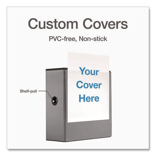 Image of Cardinal® Premier Easy Open Clearvue Locking Slant-D Ring Binder, 3 Rings, 5" Capacity, 11 X 8.5, Black