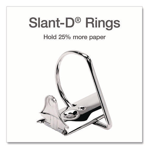 Image of Cardinal® XtraLife ClearVue Non-Stick Slant-D Ring Binder, 3 Rings, 1.5" Capacity, 11 x 8.5, White