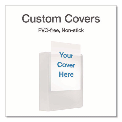 Image of Cardinal® XtraLife ClearVue Non-Stick Slant-D Ring Binder, 3 Rings, 2" Capacity, 11 x 8.5, White