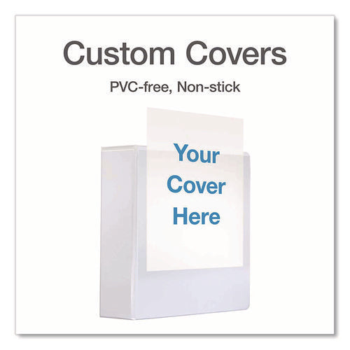 Image of Cardinal® XtraLife ClearVue Non-Stick Slant-D Ring Binder, 3 Rings, 3" Capacity, 11 x 8.5, White