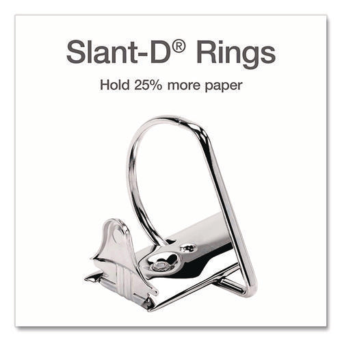 Image of Cardinal® XtraLife ClearVue Non-Stick Slant-D Ring Binder, 3 Rings, 4" Capacity, 11 x 8.5, White