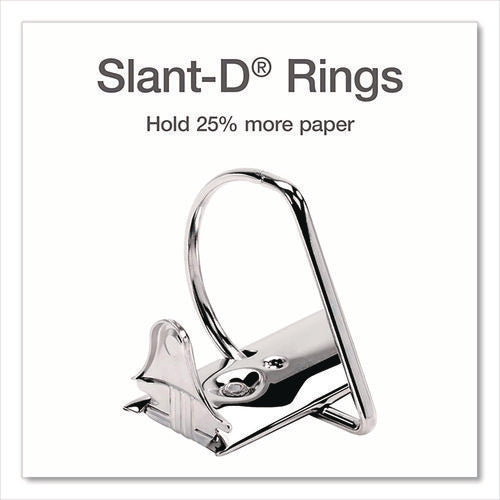 Image of Cardinal® XtraLife ClearVue Non-Stick Slant-D Ring Binder, 3 Rings, 6" Capacity, 11 x 8.5, Black