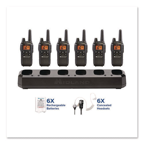 Image of Midland® Biztalk Two-Way Business Radio Bundle, 36 Channels, 6/Pack