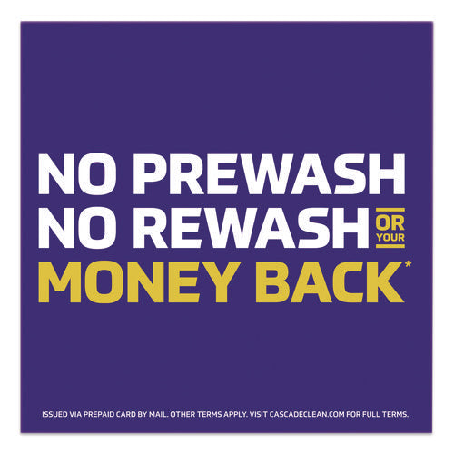 Image of Cascade® Platinum Plus ActionPacs Dishwasher Detergent Pods, Fresh Scent, 28.4 oz Tub, 52/Pack