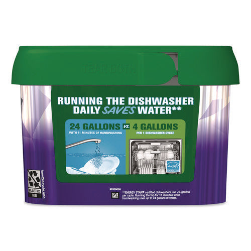 Image of Cascade® Platinum Plus ActionPacs Dishwasher Detergent Pods, Fresh Scent, 20.7 oz Tub, 38/Pack