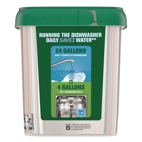 Image of Cascade® ActionPacs, Fresh Scent, 38.6 oz Tub, 74/Pack