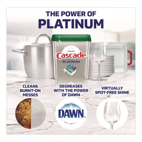 Image of Cascade® ActionPacs, Fresh Scent, 38.6 oz Tub, 74/Pack