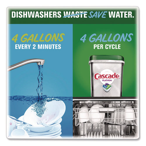 Image of Cascade® Action Pacs+Oxi, Fresh Scent, 26.7 oz Tub, 48/Pack