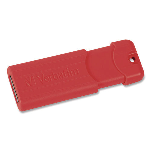 Image of Verbatim® PinStripe USB 3.2 Flash Drive, 16 GB, Blue/Green/Red, 3/Pack
