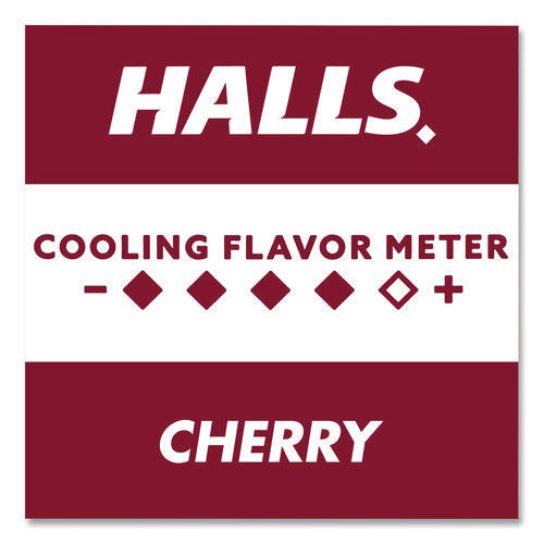Image of HALLS Relief Menthol Cough Suppressant - Oral Anesthetic, Cherry, 30/Pack