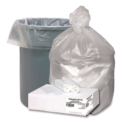 Image of Berry Plastics Global Ultra Plus Industrial Trash Bag, 45 gal,16 mic, 40 x 48, Natural, 80/Carton