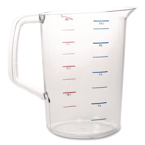 Image of Rubbermaid® Commercial Bouncer Measuring Cup, 4 qt, Plastic, Clear