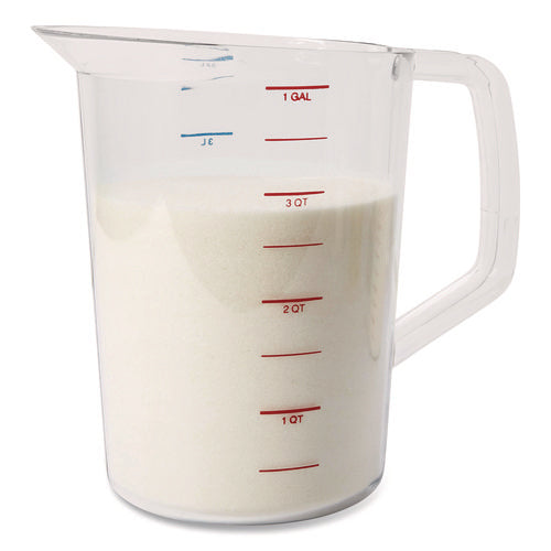 Image of Rubbermaid® Commercial Bouncer Measuring Cup, 4 qt, Plastic, Clear