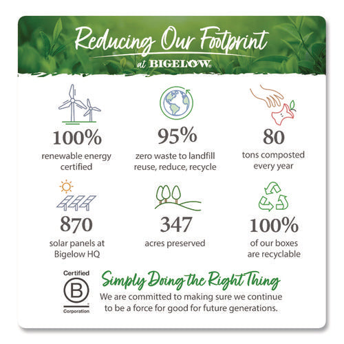 Image of Bigelow® Benefits Rose and Mint Herbal Tea Bags, 0.6 oz Tea Bag, 18/Box