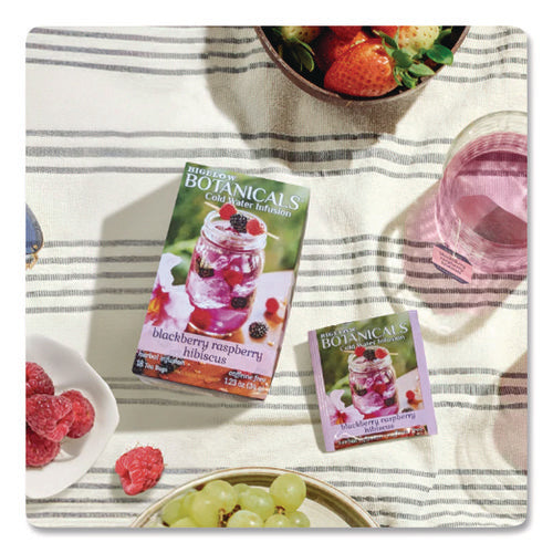 Image of Bigelow® Botanicals Blackberry Raspberry Hibiscus Cold Water Herbal Infusion, 0.7 Oz Tea Bag, 18/box
