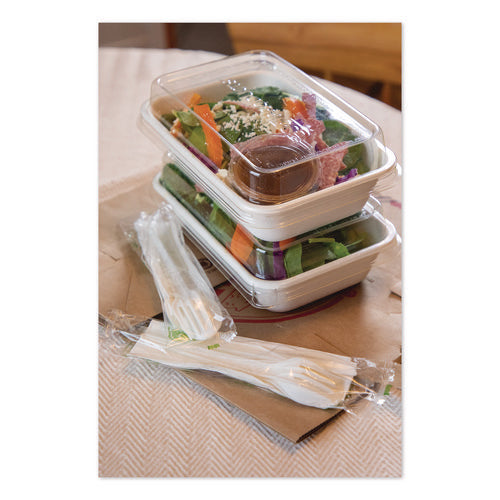 Image of Eco-Products® WorldView Vanguard Rectangular Container, 32 oz, 4.71 x 7.01 x 1.04, White, Sugarcane Fiber, 400/Carton