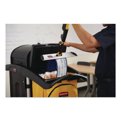 Image of Rubbermaid® Commercial Storage/trash Compartment Cover, Plastic, Black