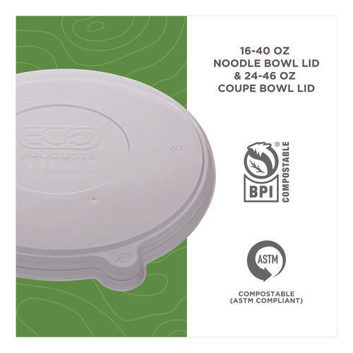 Image of Eco-Products® Worldview 100 Percent Recycled Content Lid, 7.93" Diameter x 0.6" h, Clear, 400/Carton