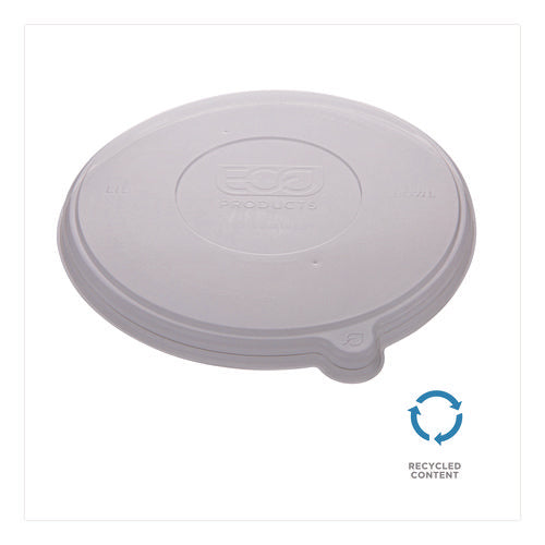 Image of Eco-Products® Worldview 100 Percent Recycled Content Lid, 7.93" Diameter x 0.6" h, Clear, 400/Carton