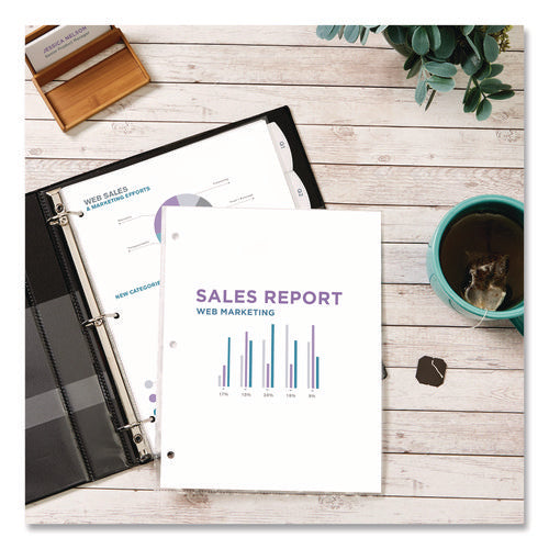 Image of Avery® Top-Load Poly Three-Hole Sheet Protectors, Non-Glare, Letter, 50/box