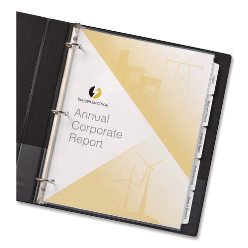 Image of Avery® Top-Load Poly Three-Hole Sheet Protectors, Non-Glare, Letter, 50/box