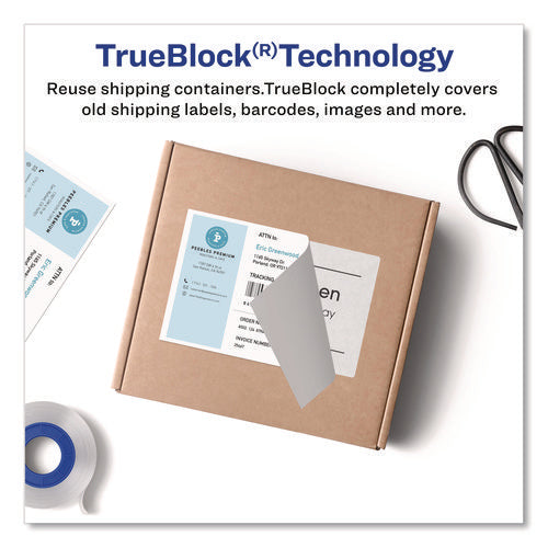 Image of Avery® Shipping Labels With Trueblock Technology, Inkjet Printers, 5.06 X 7.62, White, 25 Sheets/pack