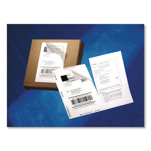 Image of Avery® Shipping Labels With Trueblock Technology, Inkjet Printers, 5.06 X 7.62, White, 25 Sheets/pack