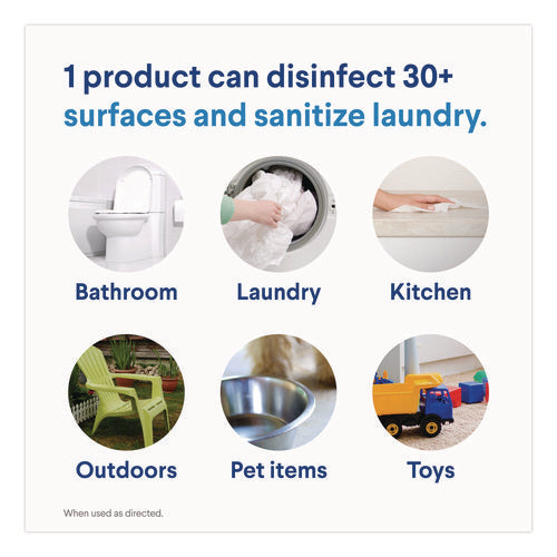 Image of Clorox® Concentrated Regular Disinfecting Bleach, 81 oz Bottle, 6/Carton