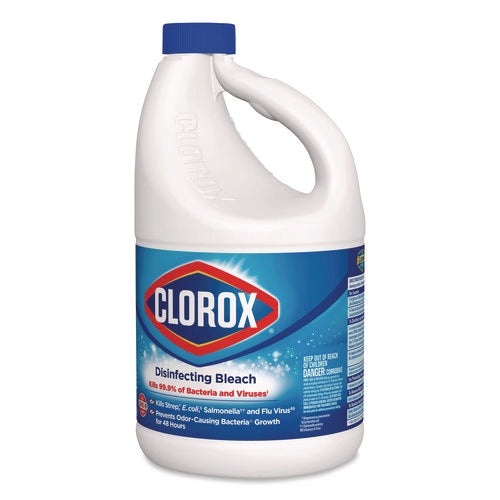 Image of Clorox® Concentrated Regular Disinfecting Bleach, 81 oz Bottle, 6/Carton