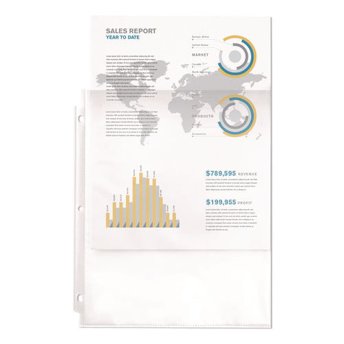 Image of Avery® Top-Load Sheet Protector, Economy Gauge, Letter, Semi-Clear, 100/box