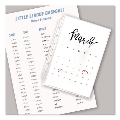 Image of Avery® Top Load Sheet Protector, Heavyweight, 8.5 x 5.5, Clear, 25/Pack