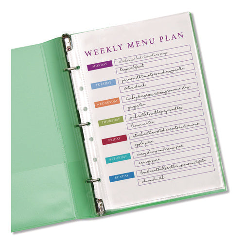 Image of Avery® Top Load Sheet Protector, Heavyweight, 8.5 x 5.5, Clear, 25/Pack