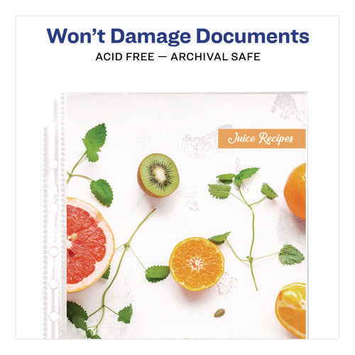 Image of Avery® Top Load Sheet Protector, Heavyweight, 8.5 x 5.5, Clear, 25/Pack