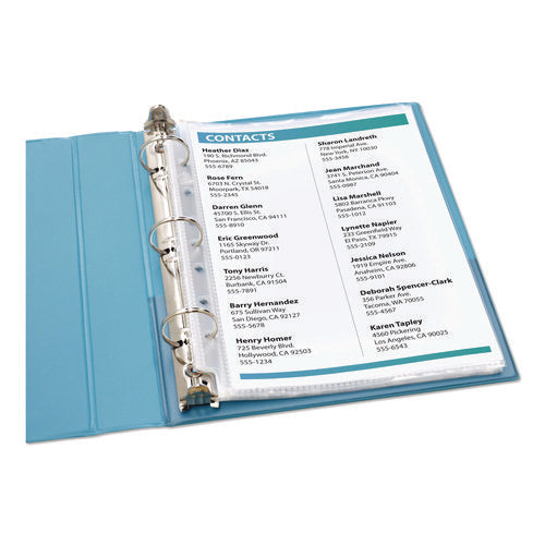 Image of Avery® Top Load Sheet Protector, Heavyweight, 8.5 x 5.5, Clear, 25/Pack