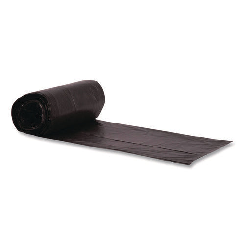 Image of Boardwalk® High-Density Can Liners, 45 gal, 22 mic, 40 x 48, Black, Perforated Roll, 150/Carton