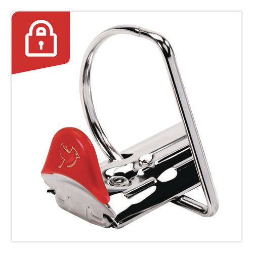 Image of Cardinal® XtraLife ClearVue Non-Stick Slant-D Ring Binder, 3 Rings, 1.5" Capacity, 11 x 8.5, Black