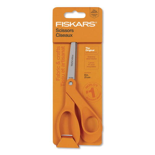 Image of Fiskars® Original Orange-Handled Scissors, 8.41" Long, Offset Orange Handle