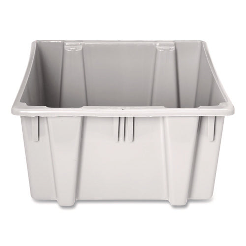 Image of Rubbermaid® Commercial Palletote Box, 1.6 cu ft, 15.5" x 19.5" x 13", Gray