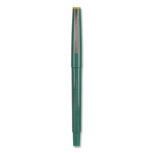 Image of Pilot® Razor Point Fine Line Porous Point Pen, Stick, Extra-Fine 0.3 Mm, Green Ink, Green Barrel, Dozen